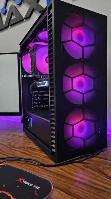 Компютър За Игри! RTX 5060, AMD Ryzen 5 5600, SSD 1ТВ, 16 RAM