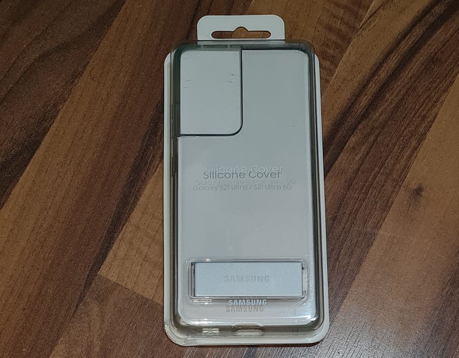 Husa originala Samsung Clear Standing Cover Galaxy S21 Ultra 5G G998
