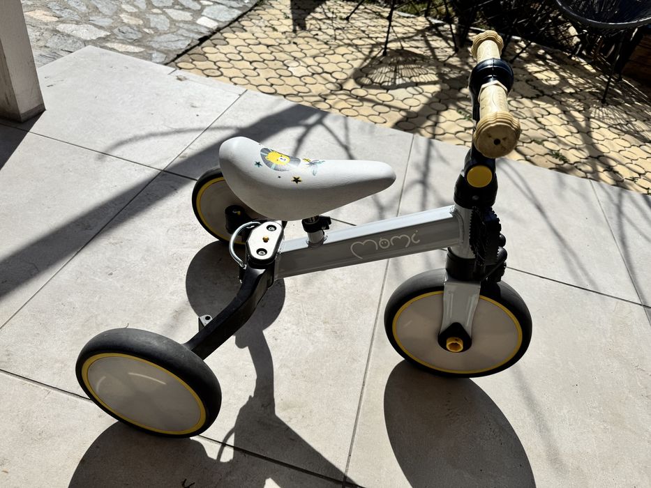 Детско колело 3в1 Мони Лорис сив/жълт