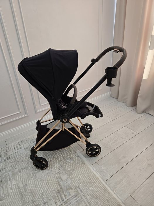 Коляска Cybex MIOS  Sepia Black на раме Rosegold