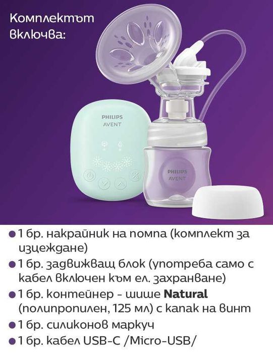 Philips Avent Електрическа помпа за кърма Essential SCF323/11