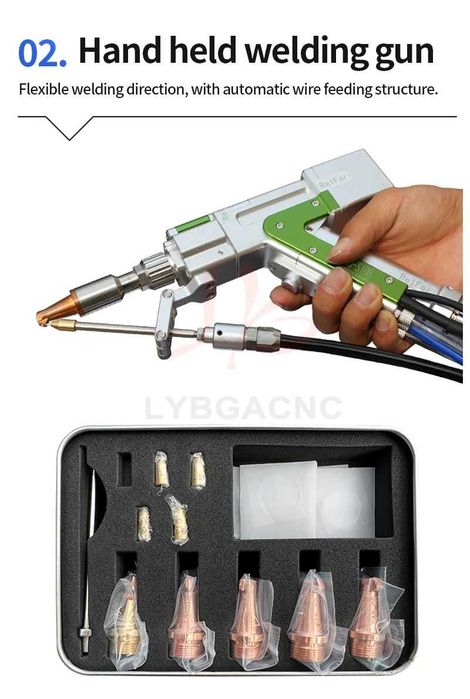 Fiber Лазер 2/3/4в1 1-3kW Заваряване Рязане Почистване заварка и Ръжда