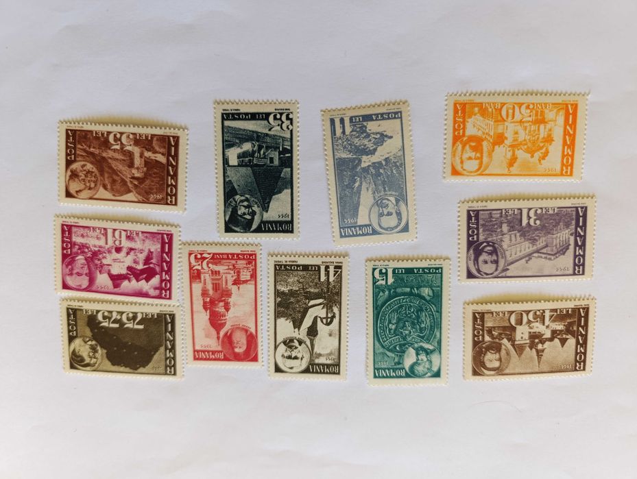 Пощенски марки Румъния 1945