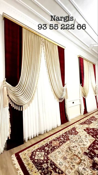 Xonadoningiz dizayniga moslab eng chiroyli pardalani tikib beramiz