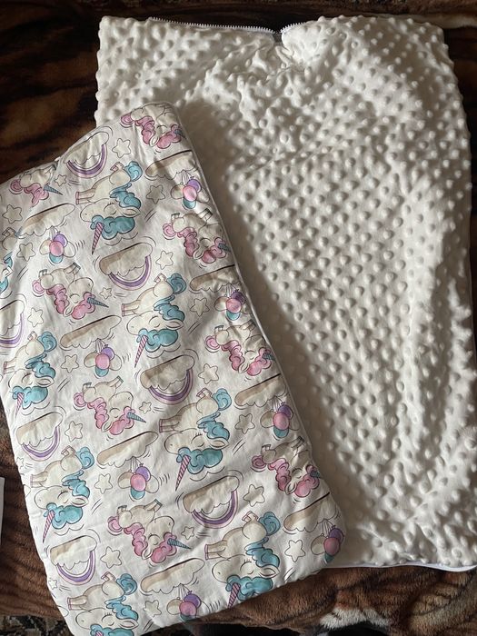 Детский конверт с комбинезоном новый