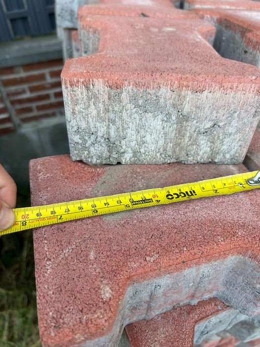 Pavaj de 8Cm culoare roșu