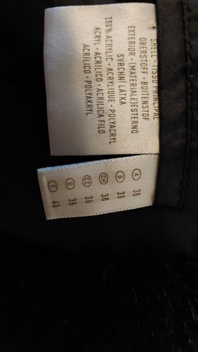 Haină de blană sintetică neagră cu glugă C&A – Mărimea 42