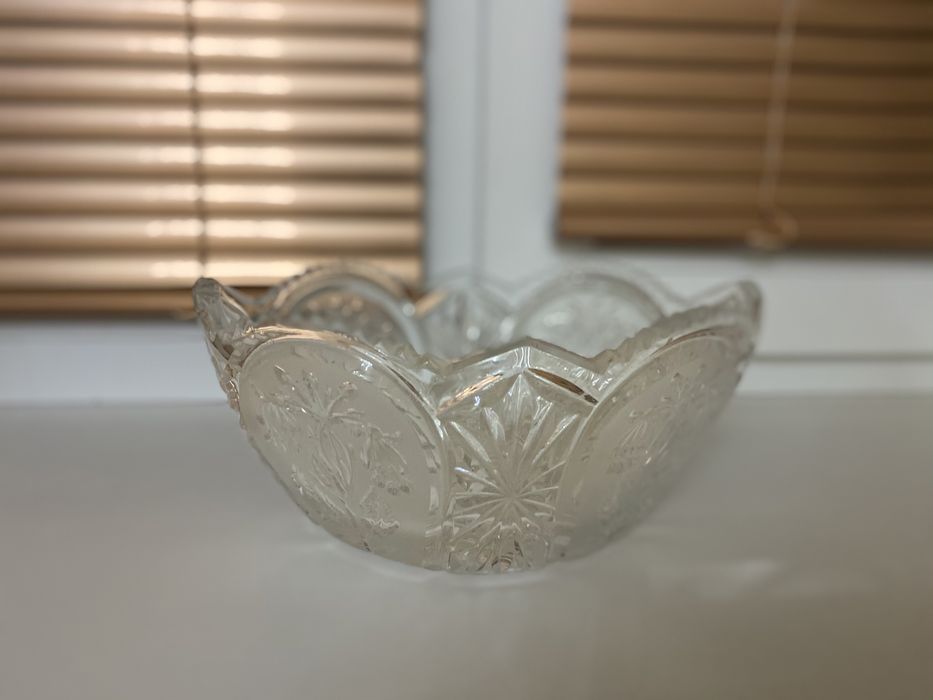 Хрустальная ваза фруктница