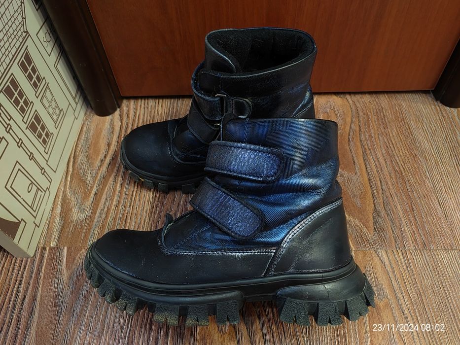 Высокие кожаные ботинки Perlina, 30 размер