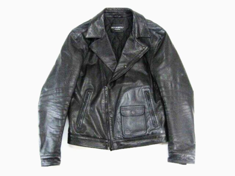 Viktor & Rolf оригинално яке от естествена кожа