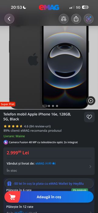 Iphone 16e 128gb Black