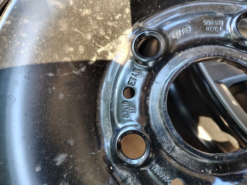 4бр.ЖЕЛЕЗНИ ДЖАНТИ 16ки за VW T-Roc 5x112 6J ET43 Touran,Golf