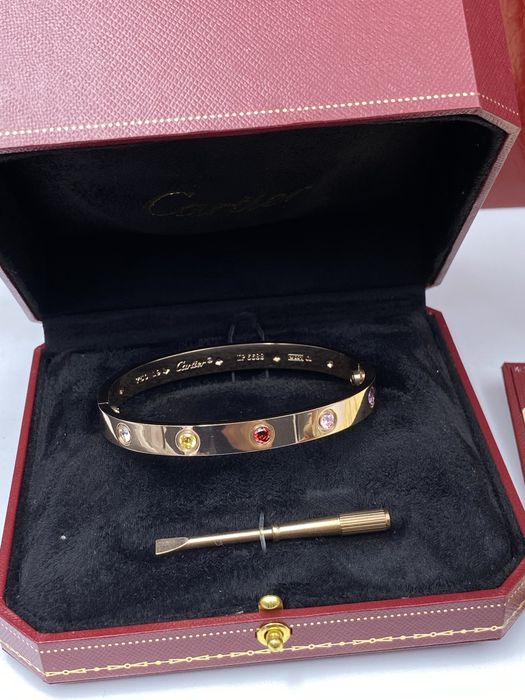 Brățară Cartier Love - unisex - 10 Diamonds 19 Rose Gold 750 Full Box