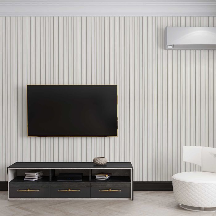 Декоративен PVC Панел В Бяло Размер 15х1х266см