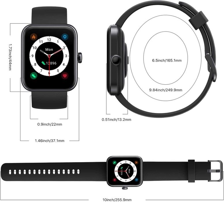 UMIDIGI UFit Pro(44 мм) Смарт часовник- фитнес тракер