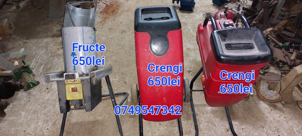 Tocator fructe legume 220v Tocator crengi cu reductor sau fara