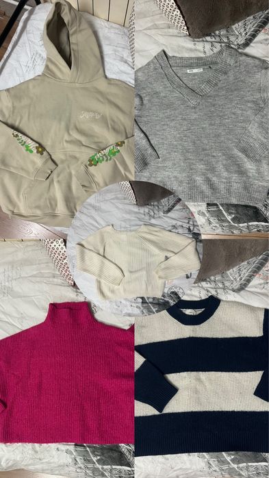Лот от четири пуловера и суичър