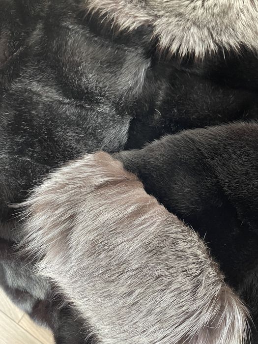 Шуба норковая с песцом