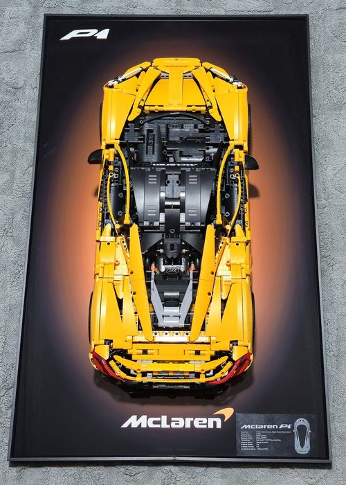 Конструктор лего McLaren P1, картина лего, рамка Lego