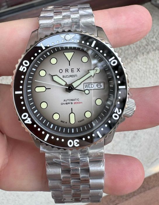OREX 21 Rubis Made in Romania mecanism japonez Automat Citizen Miyota 8215 Diver 200 m Geam Safir 41 mm