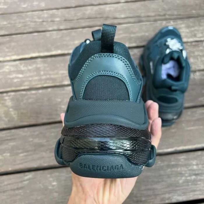 Balenciaga Triple S - Grey/Dark Grey/Dark Green