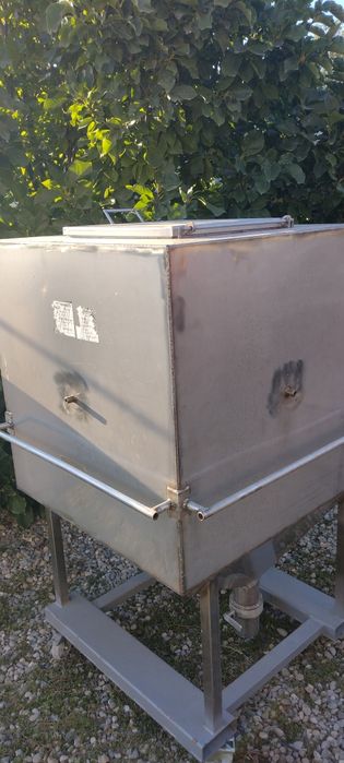 Buncăr peleți, cereale, făină din inox