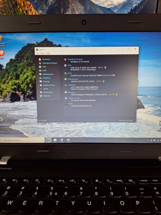 Laptop Lenovo Thinkpad E450, i5-5200U,  8 GB,  14" baterie bună