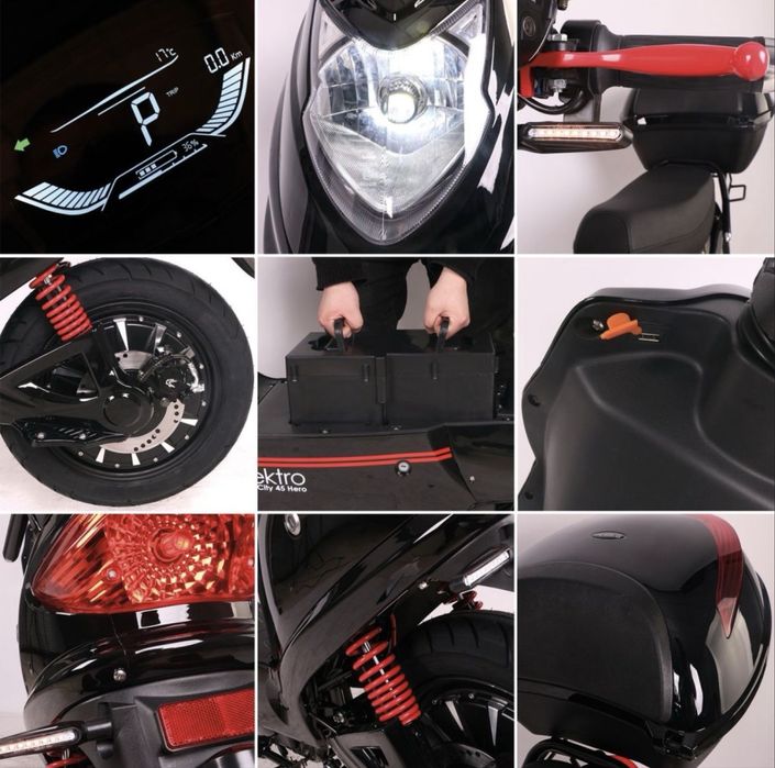 SCUTER TROTINETA ELECTRICA Rolektro Germania  25/45 km/h 2000 w