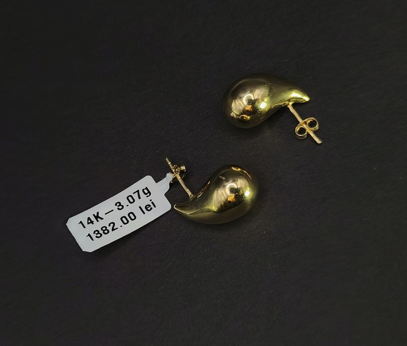 Bijuteria Royal cercei din aur 14k 3.07 gr