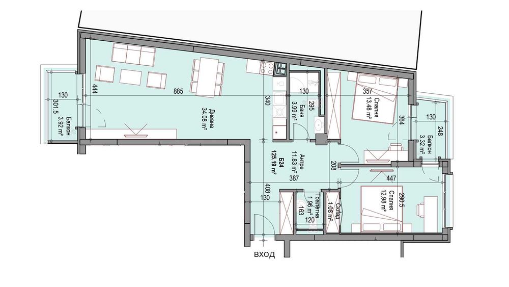 Продава 3-СТАЕН, ново стротелство, кв. Подуяне