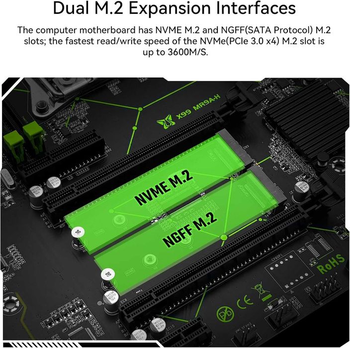 Placa de baza X99 LGA 2011-3 Intel Xeon E5 V3V4 i7 DDR4 128GB Noua ATX