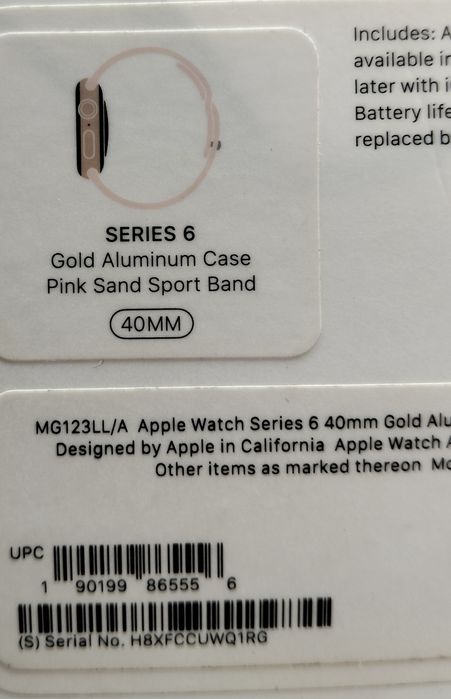 Apple watch 6 series 40 mm