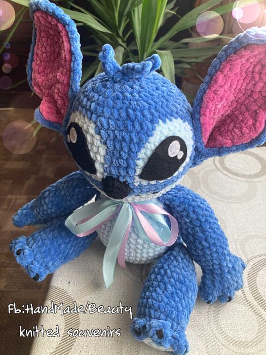 Плюшена плетена играчка Стич