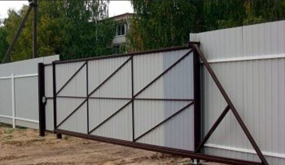 Установка ворот!!!