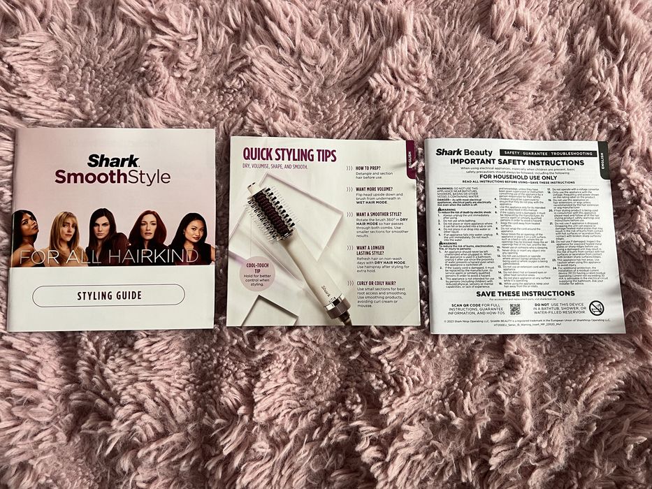 Perie cu aer cald SmoothStyle HT202EU Shark - dispozitiv 2 în 1