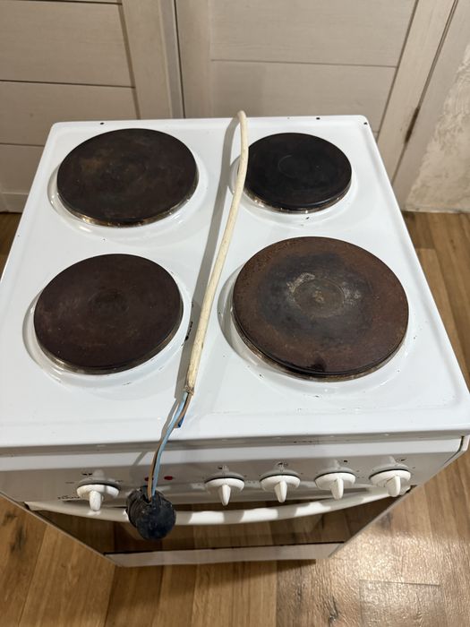 Электро газ плитка с духовкой