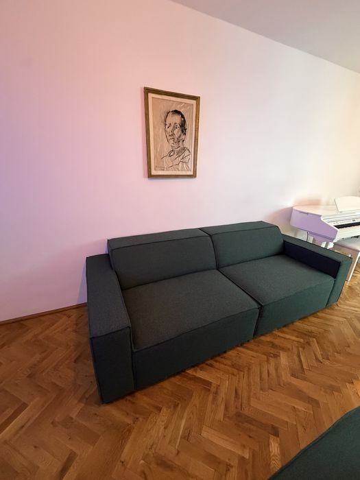 Canapele de  4 pers The Home. 2 bucati. Verde inchis