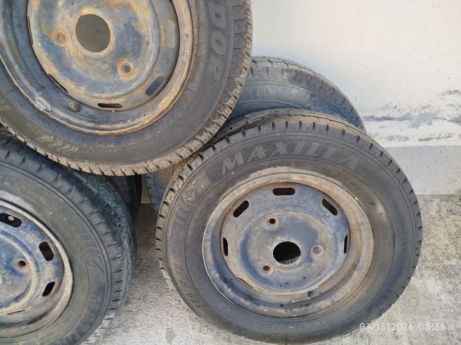 Set anvelope + jante R14 + R13