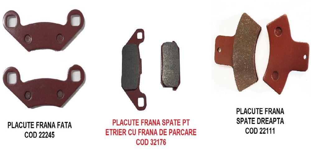 Placute frana Linhai