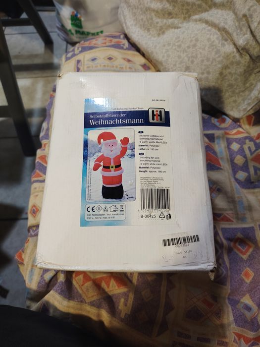 Надуваем Дядо Коледа - 180 см