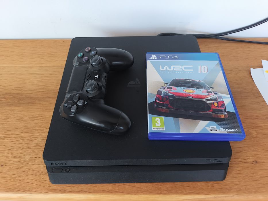 PS4 slim 500GB, 1x Controller, WRC10