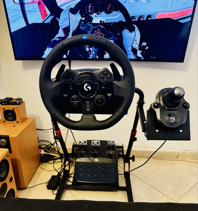 Logitech G923 + H-Shifter OEM + Diwangus racing wheel stand