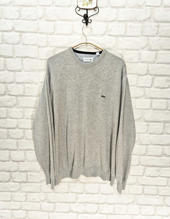 LACOSTE Оригинален мъжки памучен пуловер размер 3XL / XXXL / FR 8