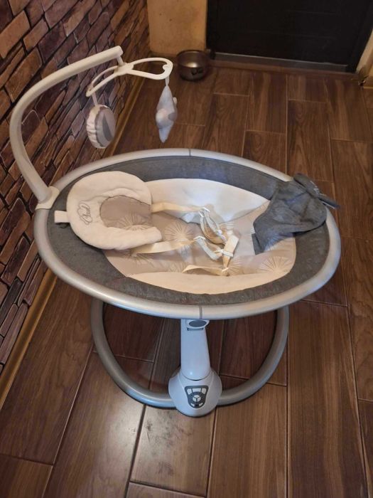 Бебешка люлка Cangaroo Cloud Touch сива