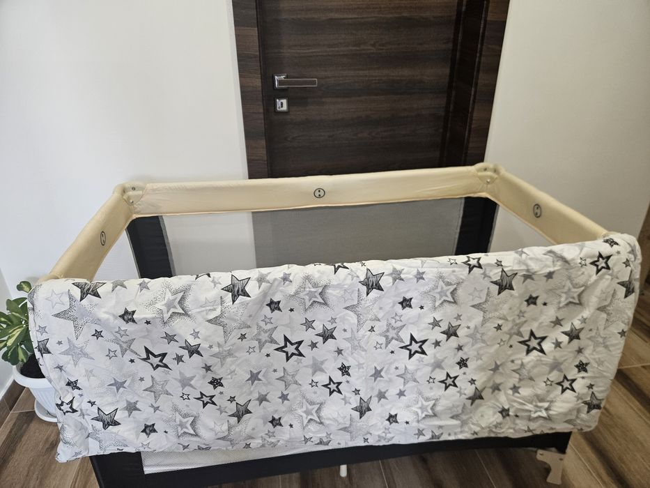 Детска сгъваема кошара Moni - Solo, бежова