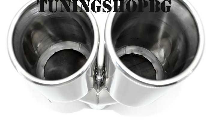 Двуцевка хромиран накрайник 2 x 98 мм изход