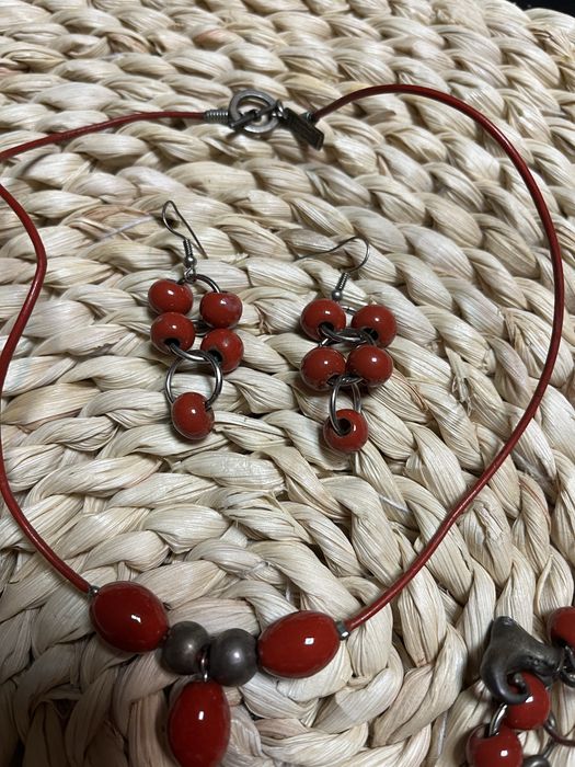 Комплект бижута-обици, колие , гривна