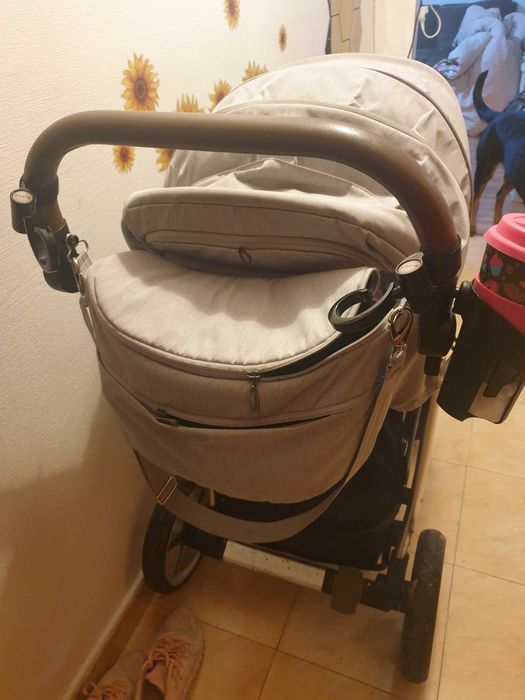 Детска количка Espiro NEXT Manhattan 2in1 сива + кошница и аксесоари