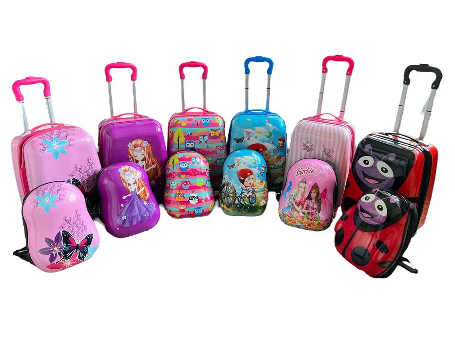 Детски куфар за ръчен багаж+раница 46x30x21 см | ABS, 4 колела 360°