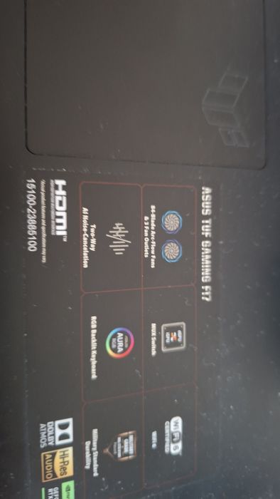 Laptop gaming asus tuf 17